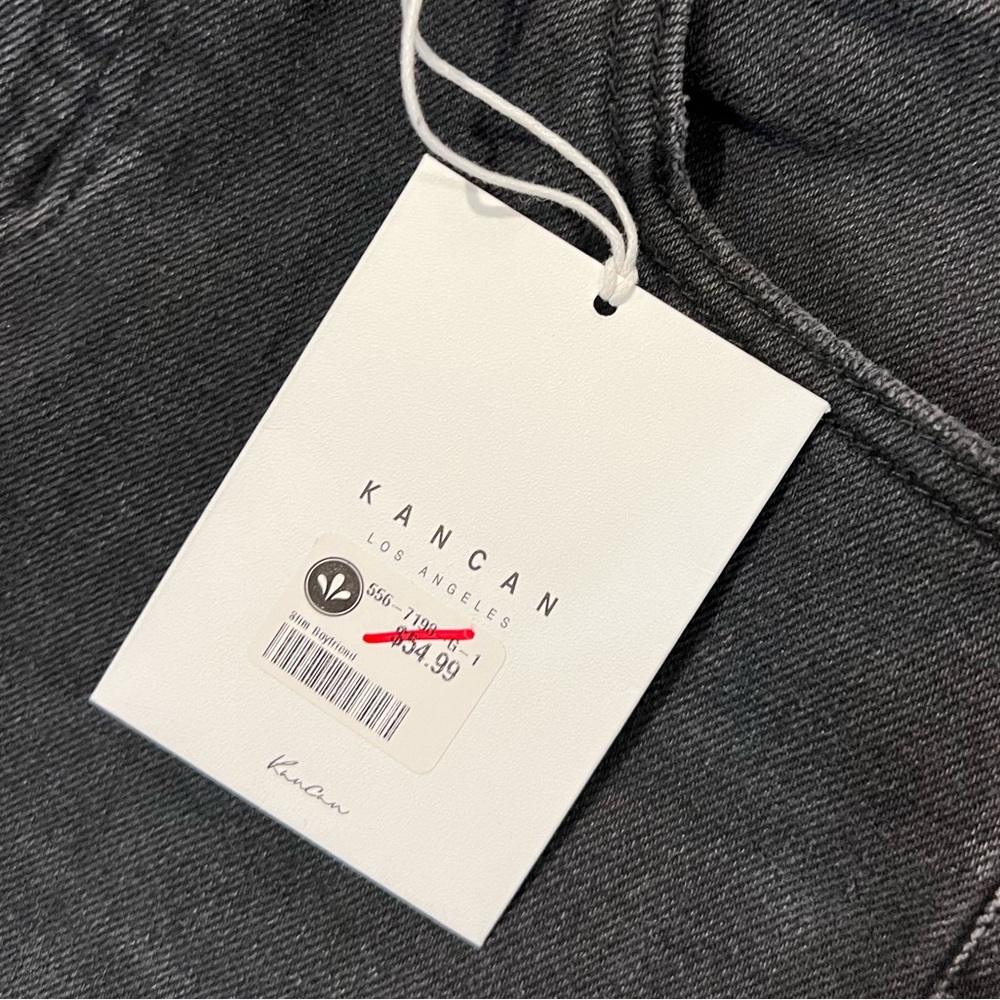 NWT KanCan Black Denim Straight Leg Jeans - Picture 5 of 6